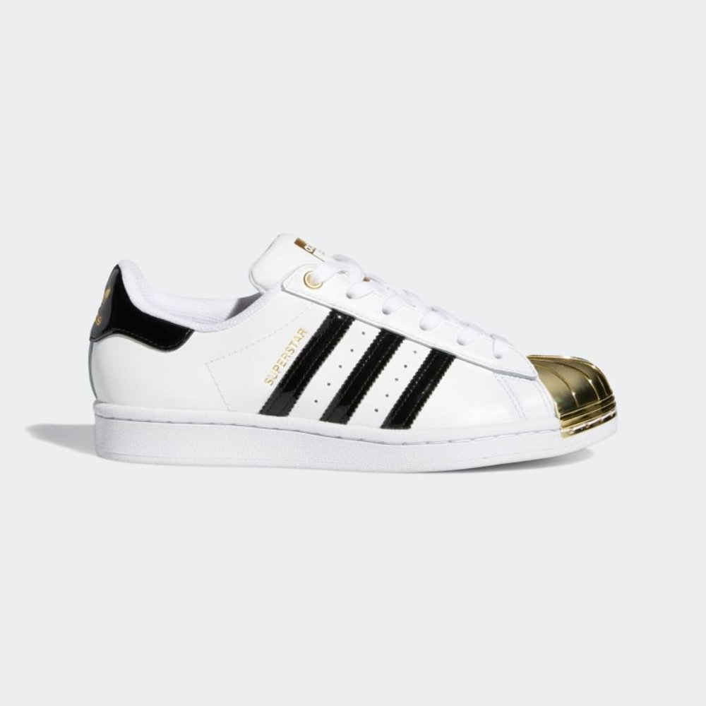 Adidas Originals Women's White SUPERSTAR METAL TOE Fashion Sneakers 5.5 FV3310 - Picture 2 of 6